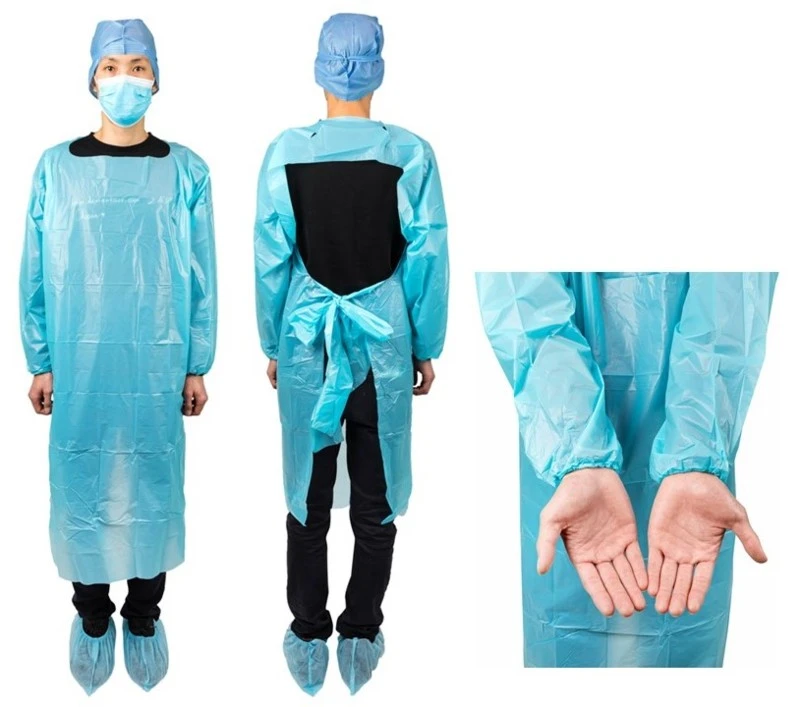 CPE gown with elastic cuffs CPE gown with elastic cuffs